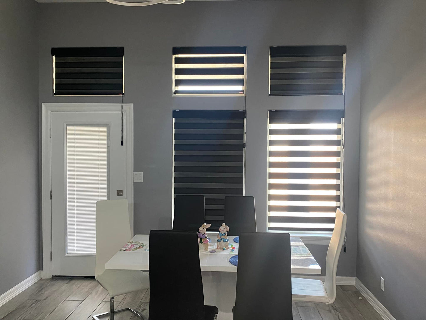 Sheer elegance blinds Dual zebra shades